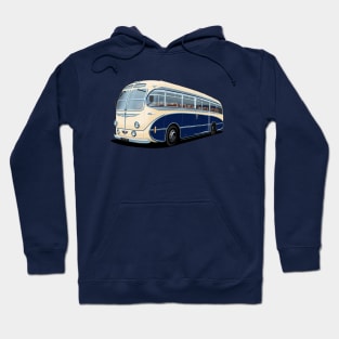 1952 AEC Regal Coach in white and blue Hoodie